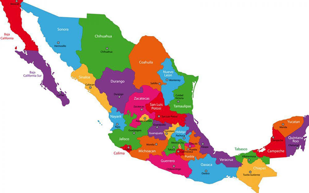Mapa de Mexico